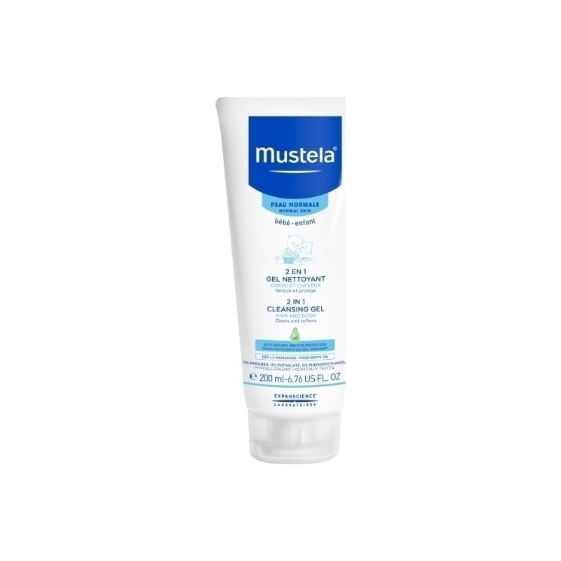 Mustela 2 in 1 Cleansing Gel 200ml Mustela 2 in 1 Cleansing Gel 200ml