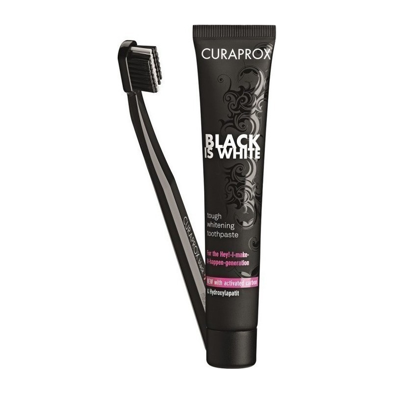 Curaprox Black Is White 90ml + Οδοντόβουρτσα DS 5460