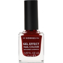 Korres Gel Effect Nail Colour 59 Wine Red 11ml