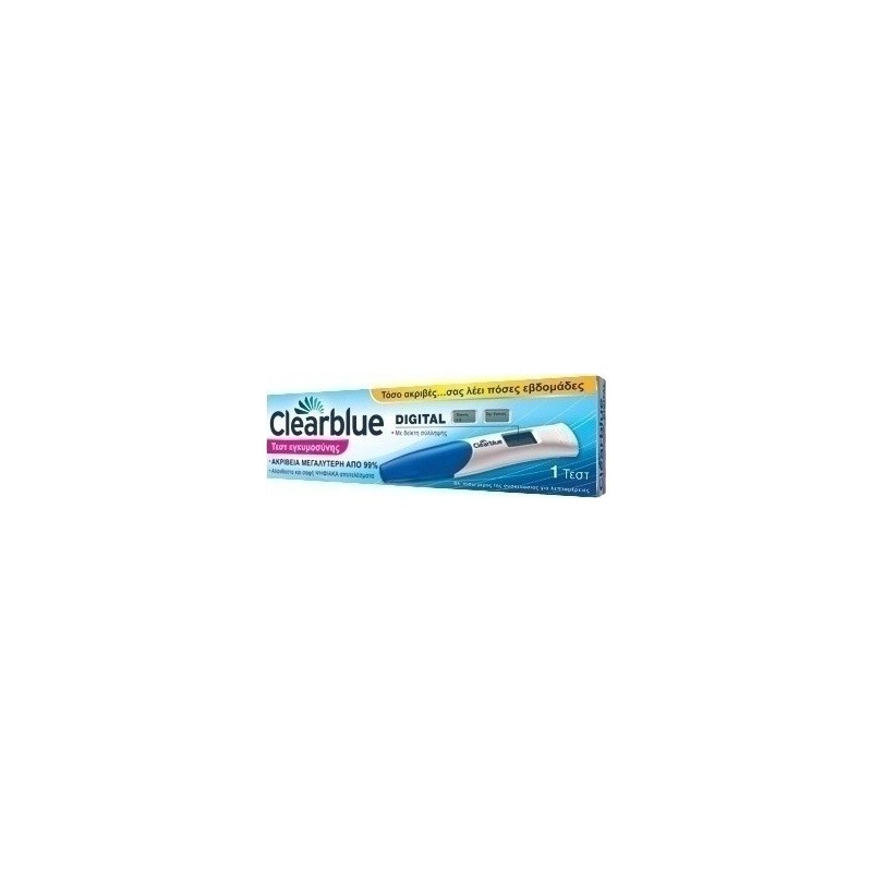 Clearblue Ψηφιακό Τεστ Εγκυμοσύνης με Δείκτη Σύλληψης 1τμχ Clearblue Ψηφιακό Τεστ Εγκυμοσύνης με Δείκτη Σύλληψης 1τμχ