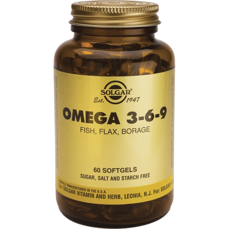 Solgar Omega 3 - 6 - 9 60 μαλακές κάψουλες Solgar Omega 3 - 6 - 9 60 μαλακές κάψουλες