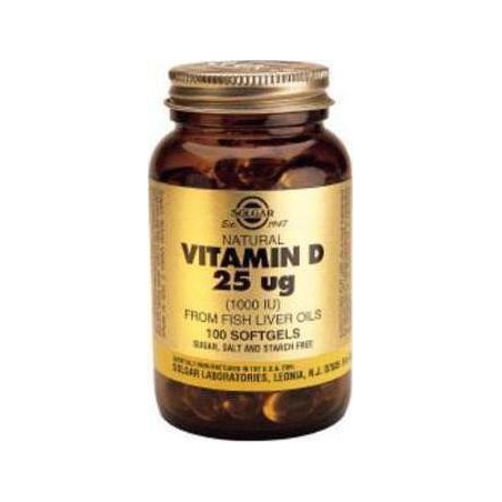 Solgar Vitamin D3 1000iu 100 μαλακές κάψουλες