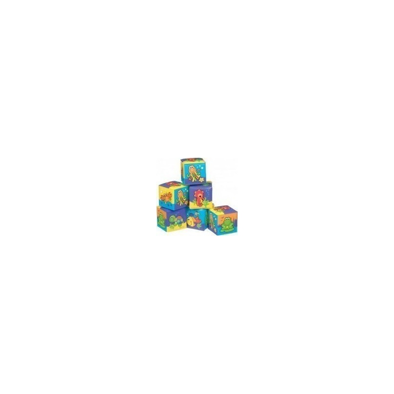 Playgro Soft Blocks Μαλακά Τουβλάκια 6 Τμχ