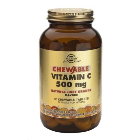 Solgar Vitamin C 500mg 90 μασώμενα δισκία ΠΟΡΤΟΚΑΛΙ Solgar Vitamin C 500mg 90 μασώμενα δισκία ΠΟΡΤΟΚΑΛΙ