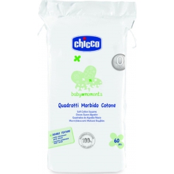 Chicco Baby Moments Τετράγωνα Μαντηλάκια από Βαμβάκι 60τμχ