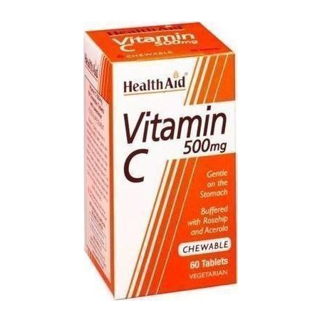 Health Aid Vitamin C 500mg Chewable 60 μασώμενες ταμπλέτες
