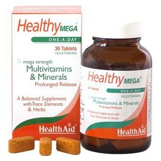 Health Aid Healthy Mega Multivitamins and Minerals 30 ταμπλέτες