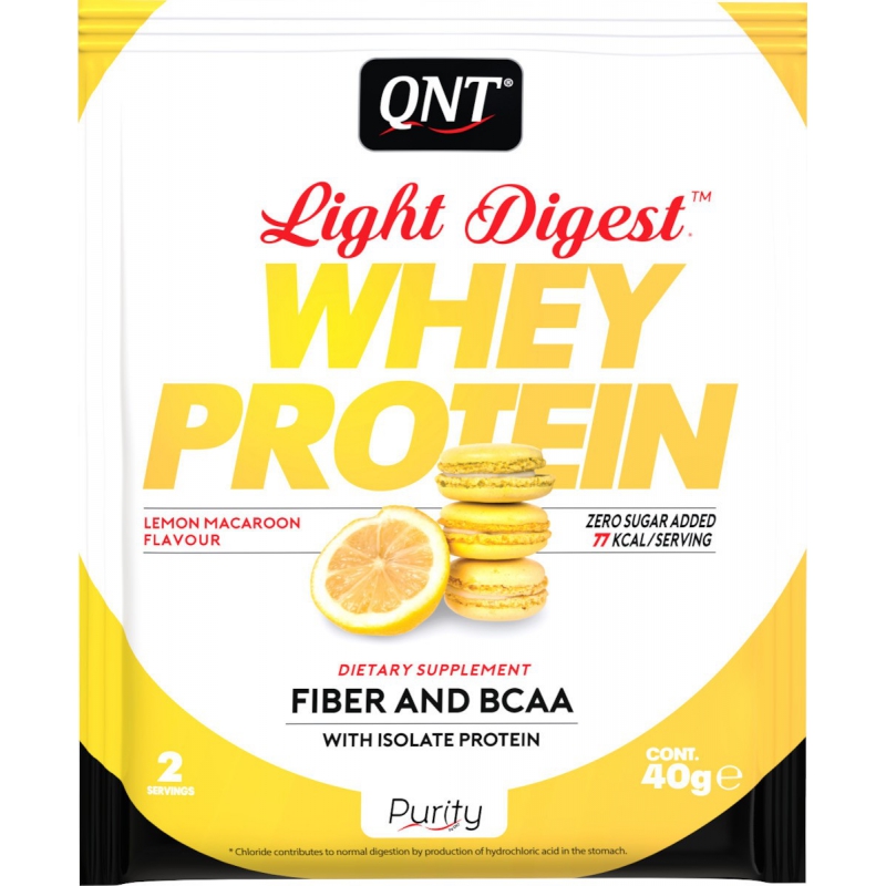 QNT Light Digest Whey Protein 40gr Lemon Makaroon