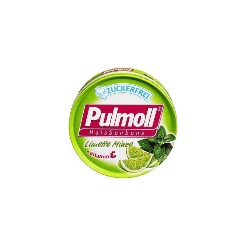 Pulmoll Καραμέλες Λάιμ & Μέντα με Βιταμίνη C 45gr