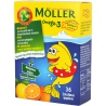 Moller's Omega-3 Kids Πορτοκάλι-Λεμόνι 36 παστίλιες