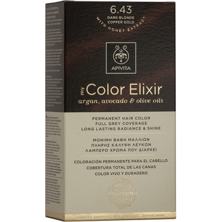 Apivita My Color Elixir 6.43 Ξανθό Σκούρο Χάλκινο Μελί