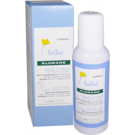 Klorane Eryteal 3 in 1 Diaper Change Spray 75ml