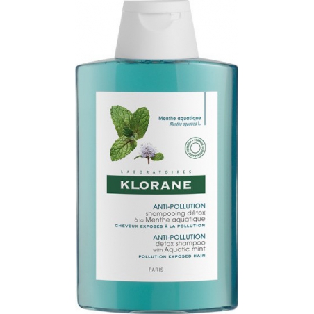 Klorane Anti-Pollution Detox Shampoo with Aquatic Mint 400ml
