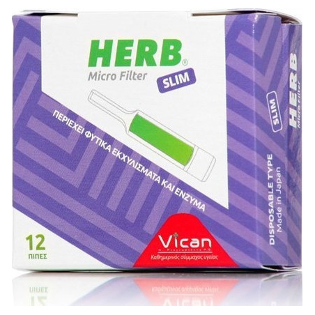 Vican Herb Microfilter 12 Πίπες για Slim Τσιγάρο