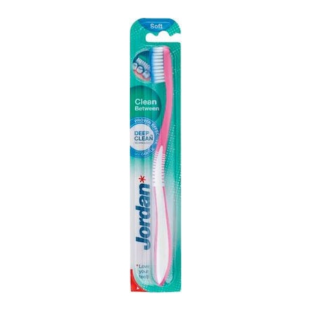Jordan Clean Between Medium Toothbrush 1τμχ Ροζ