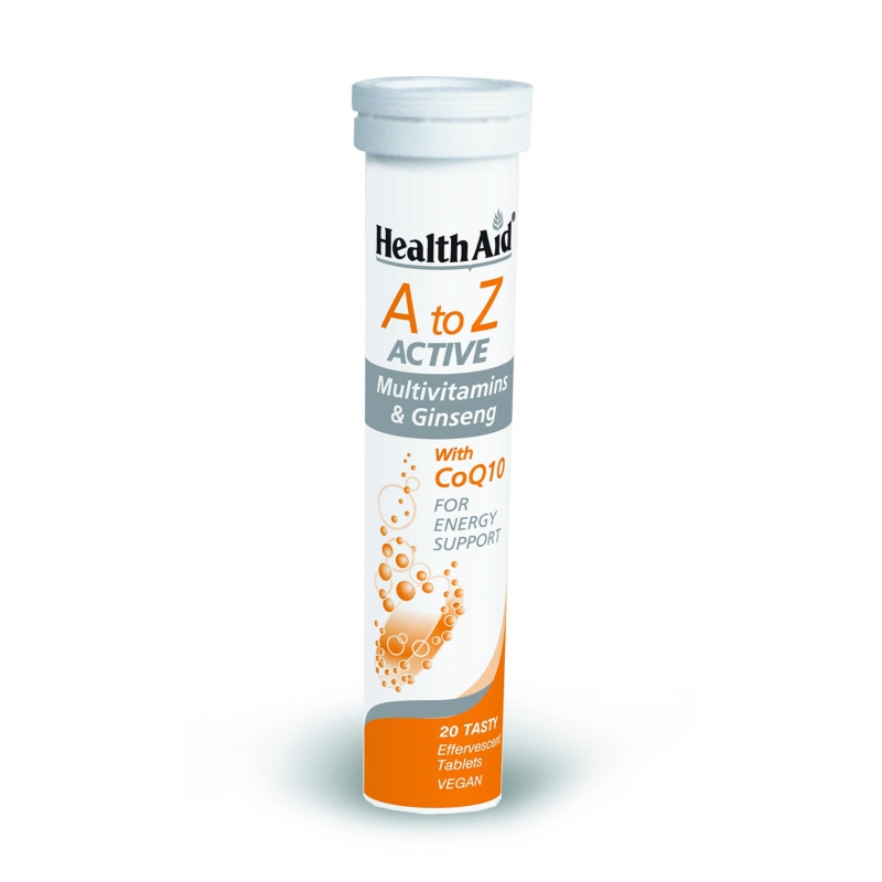 HealthAid A to Z ACTIVE Multivitamins 20 Αναβράζουσες Βιταμίνες tutti fruti
