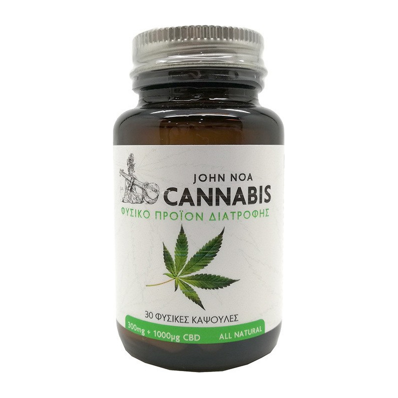 John Noa Cannabis Φυσικό Προϊόν Διατροφής 30 κάψουλες