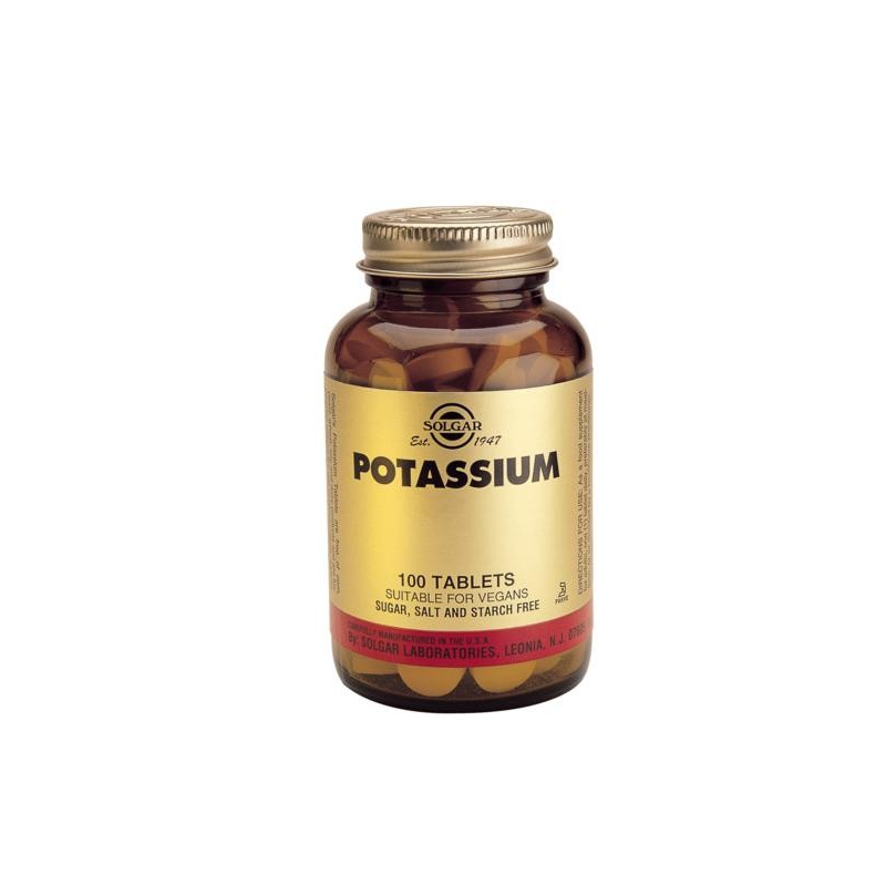 Solgar Potassium Gluconate 100 ταμπλέτες