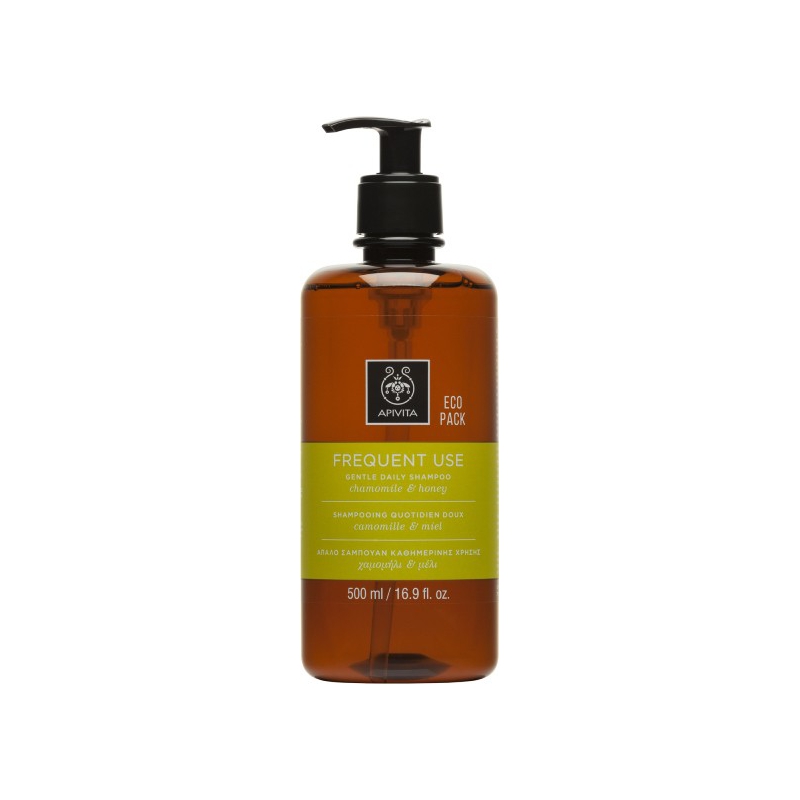 Apivita Eco Pack FREQUENT USE Gentle Daily Shampoo Chamomile & Honey 500ml