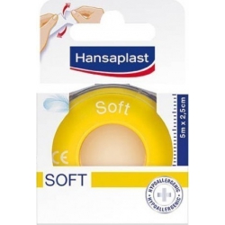 Hansaplast Αυτοκόλλητη Επιδεσμική Ταινία Soft 2,5cm x 5m