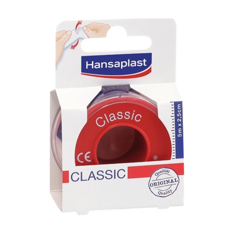 Hansaplast Αυτοκόλλητη Επιδεσμική Ταινία Classic 2.5cm x 5m