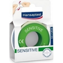 Hansaplast Sensitive Αυτοκόλλητη Επιδεσμική Ταινία 1.25cm x 5m