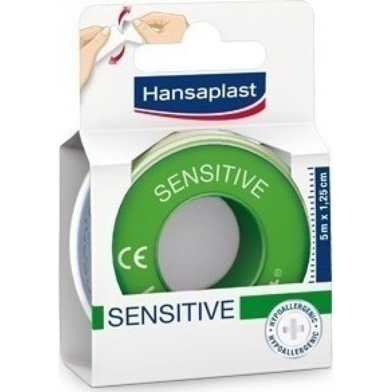 Hansaplast Sensitive Αυτοκόλλητη Επιδεσμική Ταινία 1.25cm x 5m Hansaplast Sensitive Αυτοκόλλητη Επιδεσμική Ταινία 1.25cm x 5m