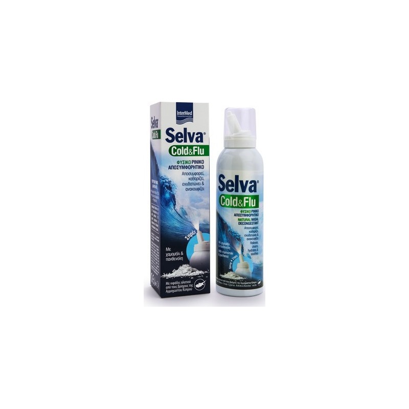 Intermed Selva Cold & Flu Φυσικό Ρινικό Αποσυμφορητικό 150ml Intermed Selva Cold & Flu Φυσικό Ρινικό Αποσυμφορητικό 150ml