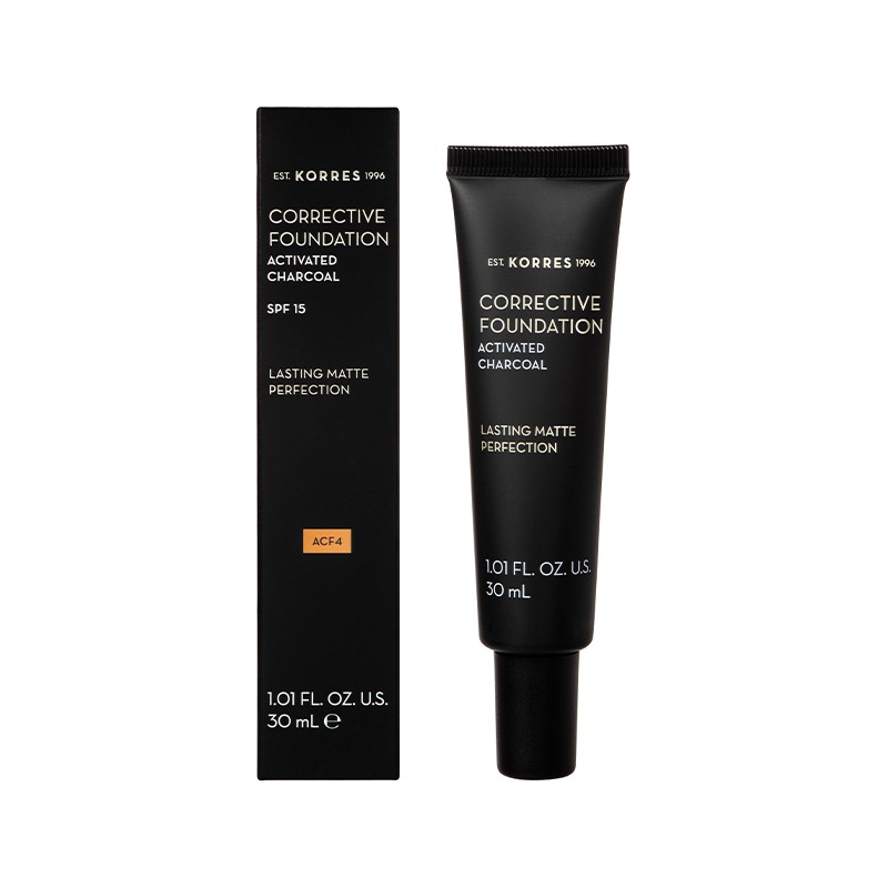 Korres Activated Charcoal Corrective Foundation ACF4 30ml