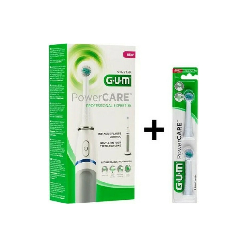 GUM 4200 Powercare Sensitive & Ανταλλακτικές Κεφαλές 2 τμχ