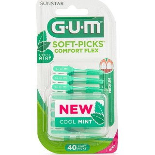 GUM 670 Soft-Picks Comfort Flex Cool Mint 40τμχ