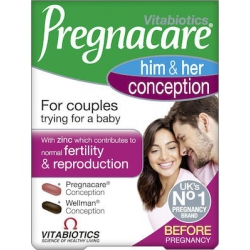 Vitabiotics Pregnacare His & Her Conception Dual Pack 2 x 30 ταμπλέτες