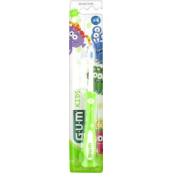 GUM 901 Kids Monster Παιδική Οδοντόβουρτσα 3-6 Ετών Πράσινη 1τμχ