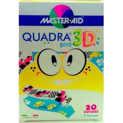 Master Aid Quadra 3D Boys 20τμχ