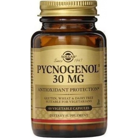 Solgar Pycnogenol 30mg 60 φυτικές κάψουλες