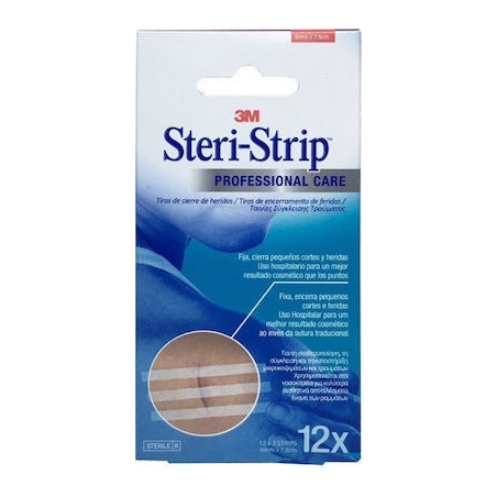 3M Steri-Strip 0.6cm x 7.5cm 12τμχ