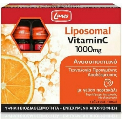 LANES Liposomal Vitamin C 1000mg Συμπλήρωμα Διατροφής για το Ανοσοποιητικό 10x10ml