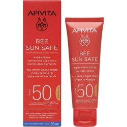 Apivita Bee Sun Safe Hydra Fresh Ενυδατική Κρέμα Gel Προσώπου με Χρώμα SPF50 50ml