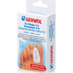 Gehwol Toe Divider GD Medium Διαχωριστής Δαχτύλων Ποδιού GD Μεσαίο Μέγεθος 3 Τεμάχια
