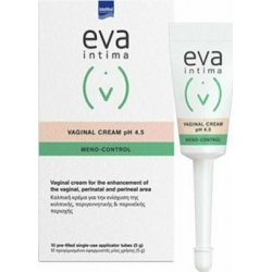 Intermed Eva Intima Vaginal Cream pH 4.5 Κολπική Κρέμα 10 Μονοδόσεις X 5Gr