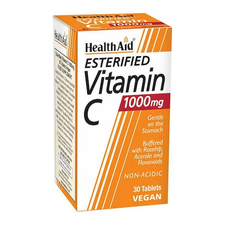 Health Aid Esterified Vitamin C Balanced & Non-Acidic 1000mg 30 tab