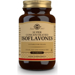 Solgar Isoflavones Ισοφλαβόνες Από Φυσική Σόγια Για Εμμηνόπαυση & Μείωση Χοληστερόλης 60 Ταμπλέτες