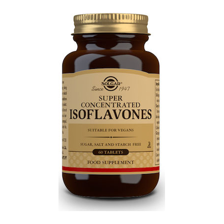 Solgar Isoflavones Ισοφλαβόνες Από Φυσική Σόγια Για Εμμηνόπαυση & Μείωση Χοληστερόλης 60 Ταμπλέτες