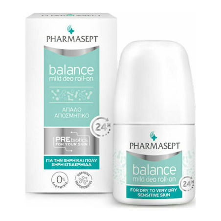 Pharmasept Balance Mild Deo 24h για Ξηρές Επιδερμίδες Roll-On 50ml