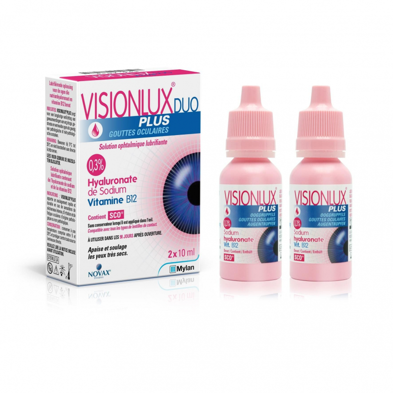 Visionlux Plus Duo Eye Drops 2x10 ml