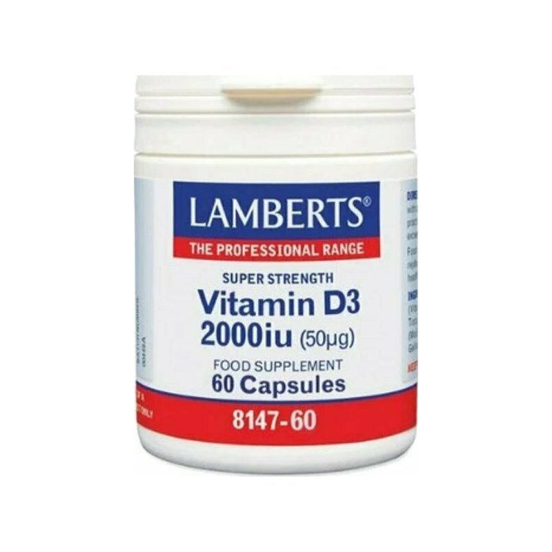 Lamberts Vitamin D3 2000iu 60 κάψουλες