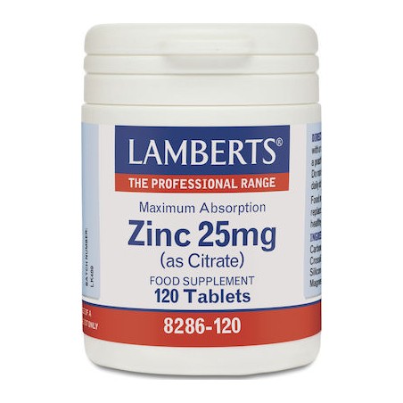 Lamberts Zinc 25mg (Citrate) 120 ταμπλέτες