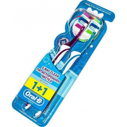 Oral-B Complete 5 Way Clean 40 1+1 Ροζ - Μπλε Medium