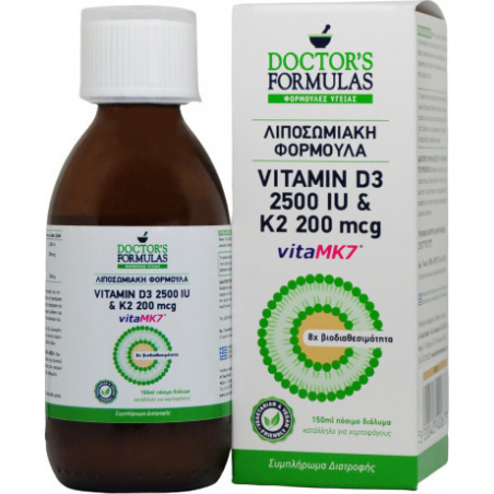 Doctor's Formulas Vitamin D3 2500iu & K2 200mcg 2500iu 150ml