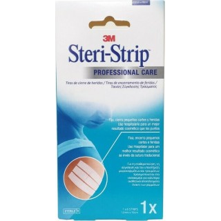 3M Steri-Strip 12mm x 10cm Αυτοκόλλητες Ταινίες Συγκράτησης Δέρματος 1τμχ